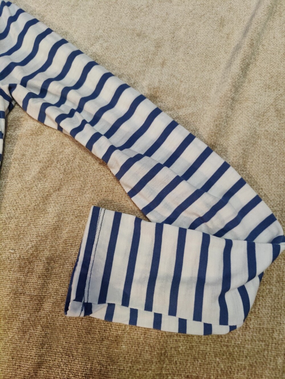 Nili Lotan Blue White Strip Scoop-Neck Dress - Size S - Picture 5 of 8